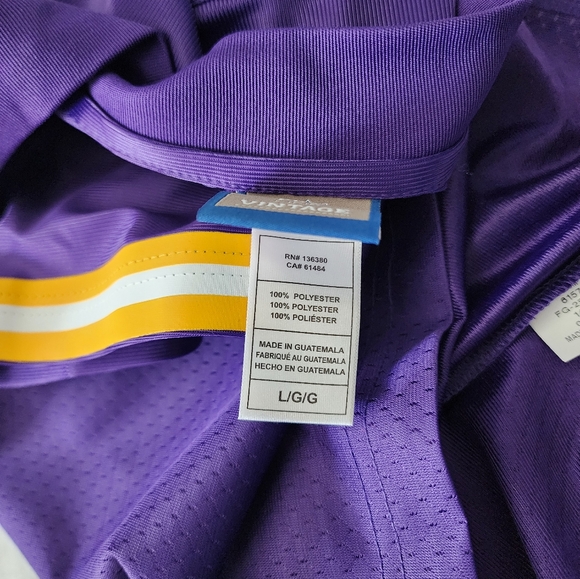 Minnesota Vikings NFL Pro Line Vintage Blank Jersey - Picture 6 of 7